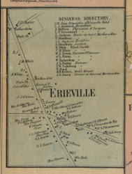 Erieville, New York 1859 Old Town Map Custom Print - Madison Co.