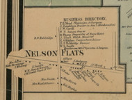 Nelson Flats, New York 1859 Old Town Map Custom Print - Madison Co.