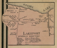 Lakeport, New York 1859 Old Town Map Custom Print - Madison Co.