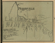 Perryville, New York 1859 Old Town Map Custom Print - Madison Co.