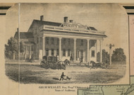 Wesley's Hotel, New York 1859 Old Town Map Custom Print - Madison Co.