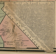 Table of Distances, New York 1859 Old Town Map Custom Print - Madison Co.