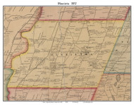Henrietta, New York 1852 Old Town Map Custom Print - Monroe Co.