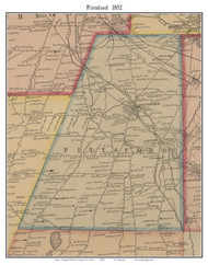 Pittsford, New York 1852 Old Town Map Custom Print - Monroe Co.