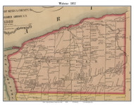 Webster, New York 1852 Old Town Map Custom Print - Monroe Co.