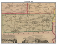 Wheatland, New York 1852 Old Town Map Custom Print - Monroe Co.