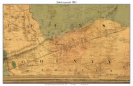 Jamaica (partial), New York 1863 Old Town Map Custom Print - NYC Vicinity