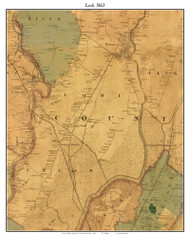 Lodi, New Jersey 1863 Old Town Map Custom Print - NYC Vicinity