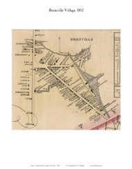 Boonville Village, New York 1852 Old Town Map Custom Print - Oneida Co.