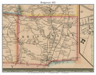 Bridgewater, New York 1852 Old Town Map Custom Print - Oneida Co.