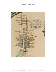 Remsen Village, New York 1852 Old Town Map Custom Print - Oneida Co.