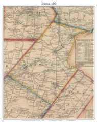 Trenton, New York 1852 Old Town Map Custom Print - Oneida Co.