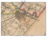 Utica, New York 1852 Old Town Map Custom Print - Oneida Co.