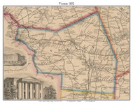 Vernon, New York 1852 Old Town Map Custom Print - Oneida Co.