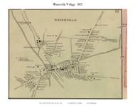 Waterville Village, New York 1852 Old Town Map Custom Print - Oneida Co.