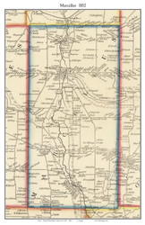 Marcellus, New York 1852 Old Town Map Custom Print - Onondaga Co.