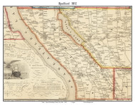Spafford, New York 1852 Old Town Map Custom Print - Onondaga Co.