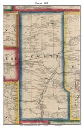 Dewitt, New York 1859 Old Town Map Custom Print - Onondaga Co.