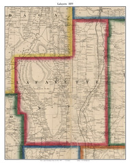 Lafayette, New York 1859 Old Town Map Custom Print - Onondaga Co.