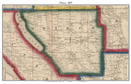 Otisco, New York 1859 Old Town Map Custom Print - Onondaga Co.