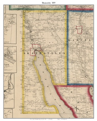 Skaneateles, New York 1859 Old Town Map Custom Print - Onondaga Co.