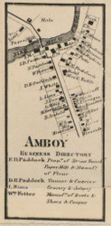 Amboy, New York 1859 Old Town Map Custom Print - Onondaga Co.