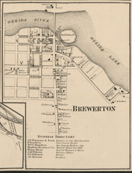 Brewerton, New York 1859 Old Town Map Custom Print - Onondaga Co.
