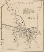Jordan, New York 1859 Old Town Map Custom Print - Onondaga Co.