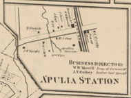 Apulia Station, New York 1859 Old Town Map Custom Print - Onondaga Co.