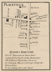 Plainville, New York 1859 Old Town Map Custom Print - Onondaga Co.