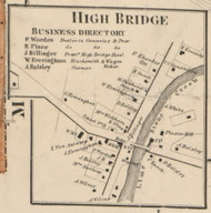High Bridge, New York 1859 Old Town Map Custom Print - Onondaga Co.