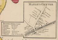 Manlius Center, New York 1859 Old Town Map Custom Print - Onondaga Co.