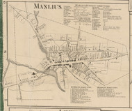 Manlius Village, New York 1859 Old Town Map Custom Print - Onondaga Co.