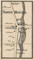 North Manlius, New York 1859 Old Town Map Custom Print - Onondaga Co.