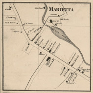 Marietta, New York 1859 Old Town Map Custom Print - Onondaga Co.