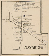 Navarino, New York 1859 Old Town Map Custom Print - Onondaga Co.