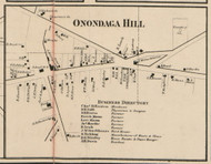 Onondaga Hill, New York 1859 Old Town Map Custom Print - Onondaga Co.