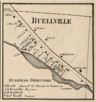 Buellville, New York 1859 Old Town Map Custom Print - Onondaga Co.