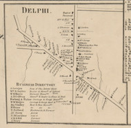 Delphi, New York 1859 Old Town Map Custom Print - Onondaga Co.