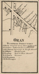 Oran, New York 1859 Old Town Map Custom Print - Onondaga Co.