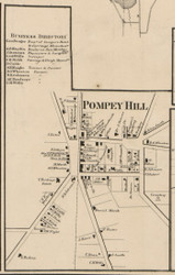 Pompey Hill, New York 1859 Old Town Map Custom Print - Onondaga Co.