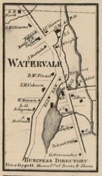 Watervale, New York 1859 Old Town Map Custom Print - Onondaga Co.