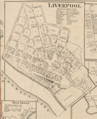 Liverpool, New York 1859 Old Town Map Custom Print - Onondaga Co.