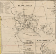 Skaneateles Village, New York 1859 Old Town Map Custom Print - Onondaga Co.