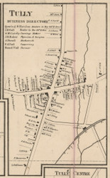 Tully Village, New York 1859 Old Town Map Custom Print - Onondaga Co.