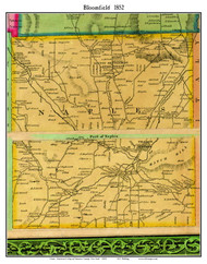 Naples, New York 1852 Old Town Map Custom Print - Ontario Co.