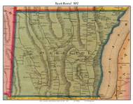 South Bristol, New York 1852 Old Town Map Custom Print - Ontario Co.