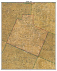 Albion, New York 1854 Old Town Map Custom Print - Oswego Co.