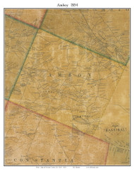 Amboy, New York 1854 Old Town Map Custom Print - Oswego Co.