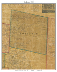 Boylston, New York 1854 Old Town Map Custom Print - Oswego Co.